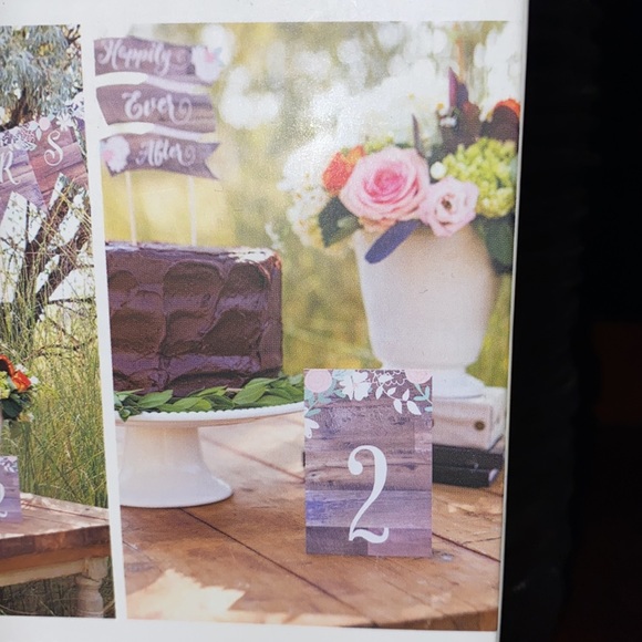 NWT Wedding Decor Unopened Paper Love Set: Mr & Mrs Banner & Table Numbers - Picture 4 of 9